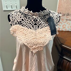 Rachel Women's Blush Lace Blouse
